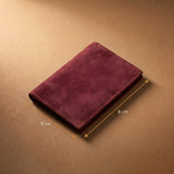 Burgundy Atlas Card-Holder
