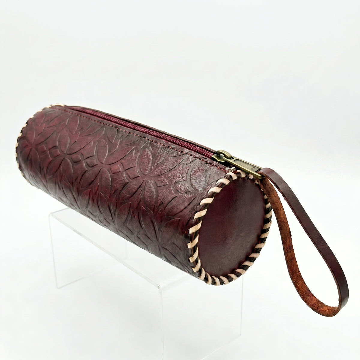 Burgundy Petal Pouch