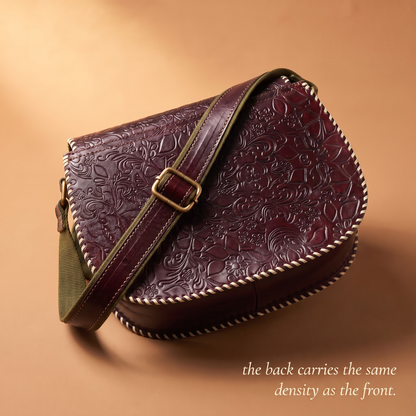 Medallion Crossbody - Oxblood