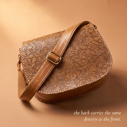 Medallion Crossbody - Desert Tan
