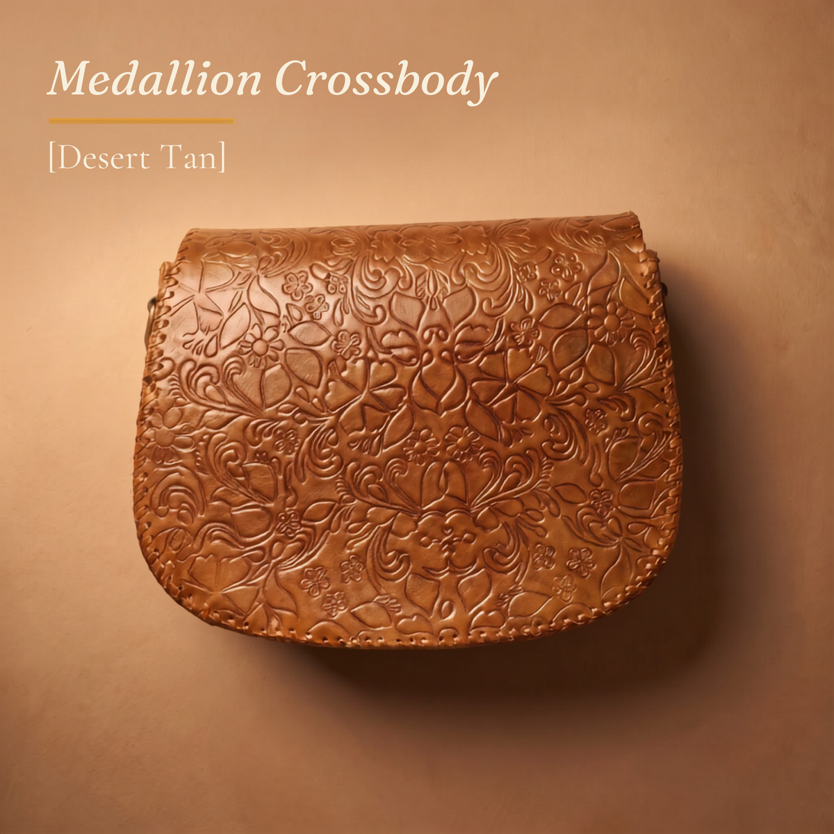 Medallion Crossbody - Desert Tan