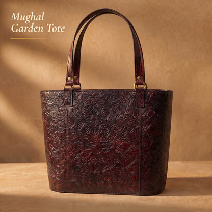 Deep Red Mughal Tote