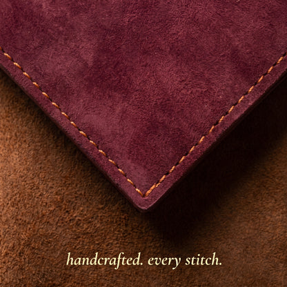 Burgundy Atlas Card-Holder