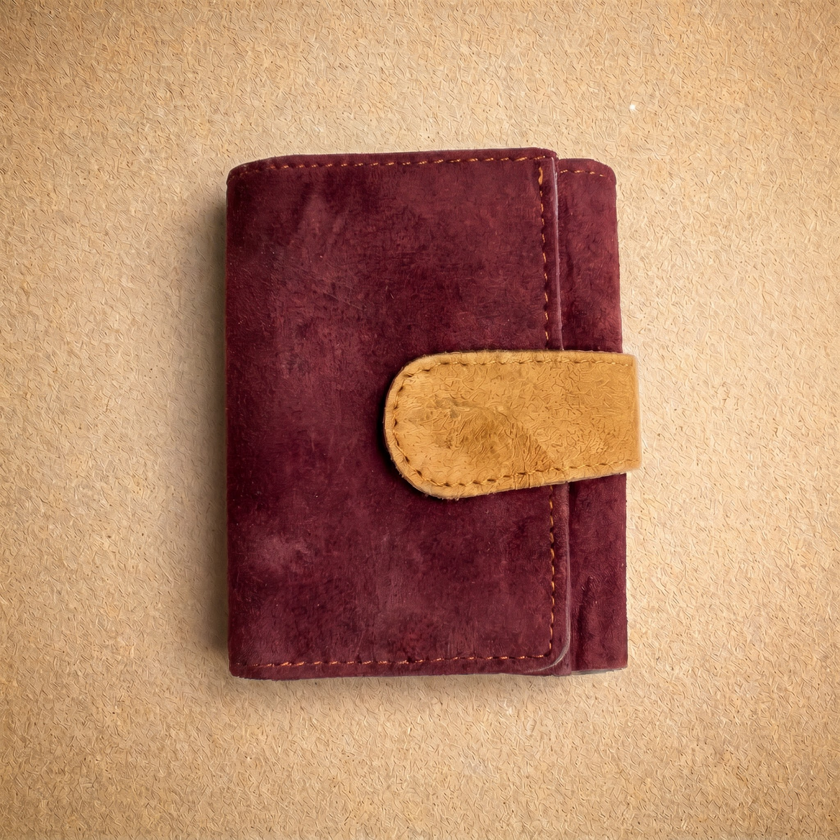 Burgundy Trifold Wallet