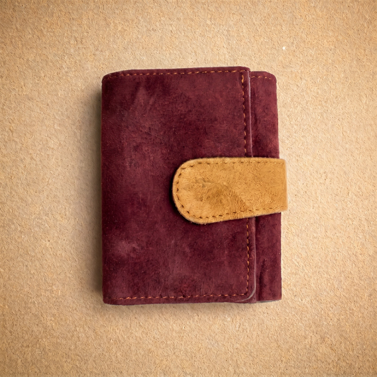 Burgundy Trifold Wallet