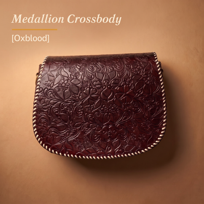 Medallion Crossbody - Oxblood