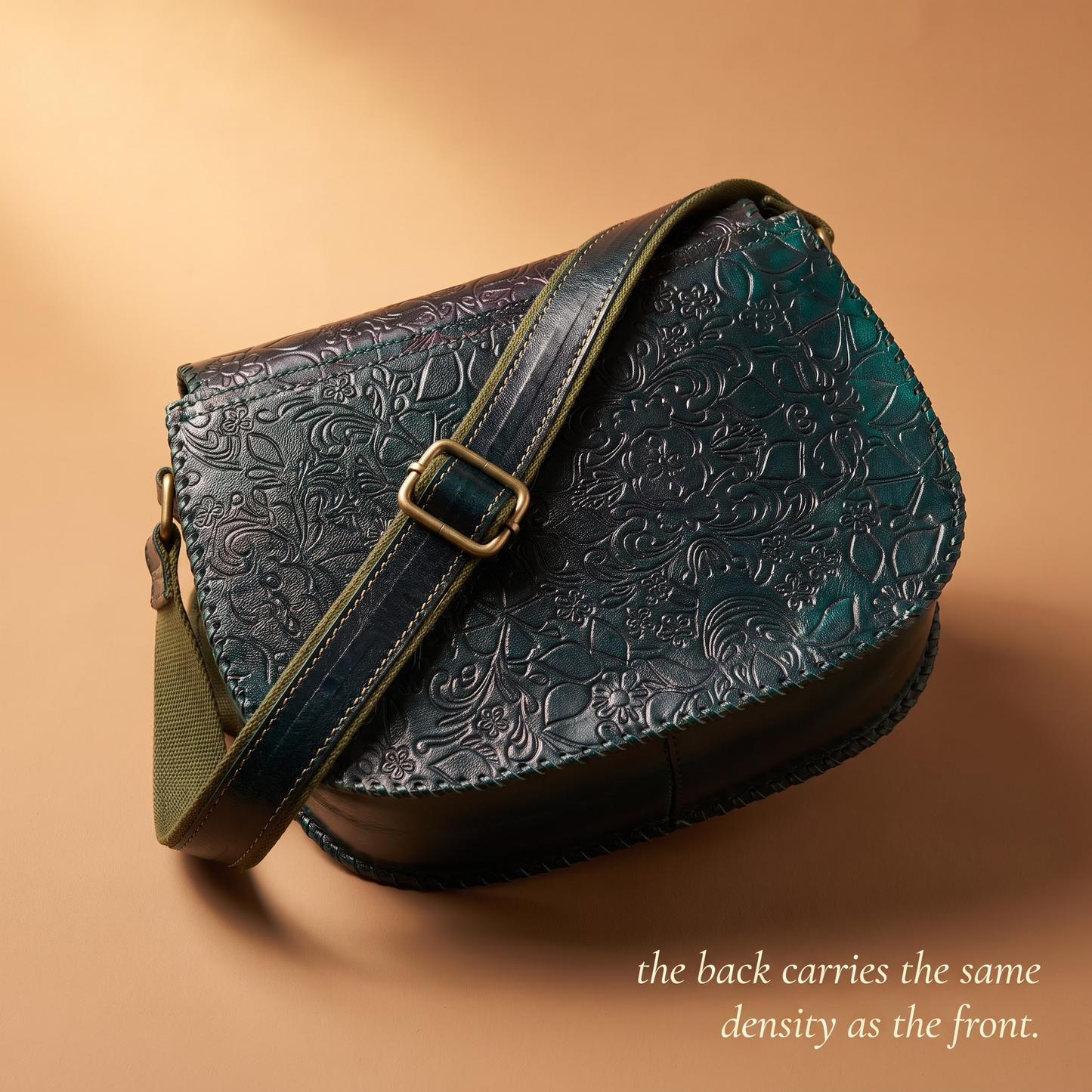 Medallion Crossbody - Forest-Ink