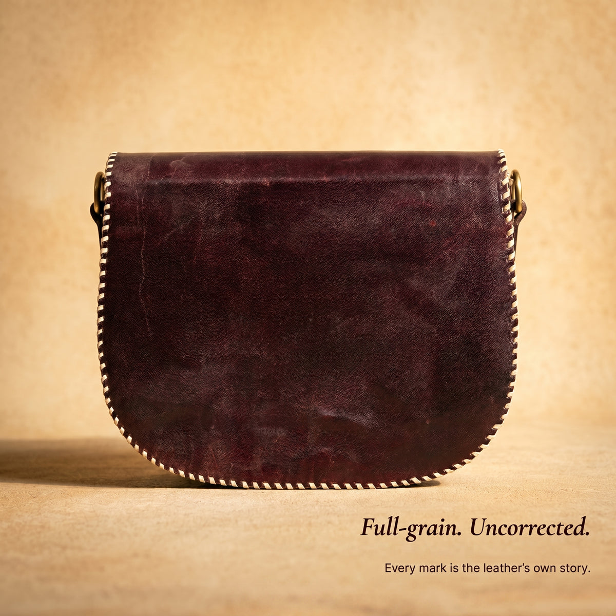 Oxblood Plume Crossbody
