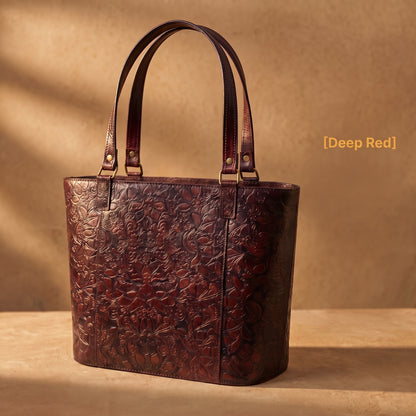 Deep Red Mughal Tote