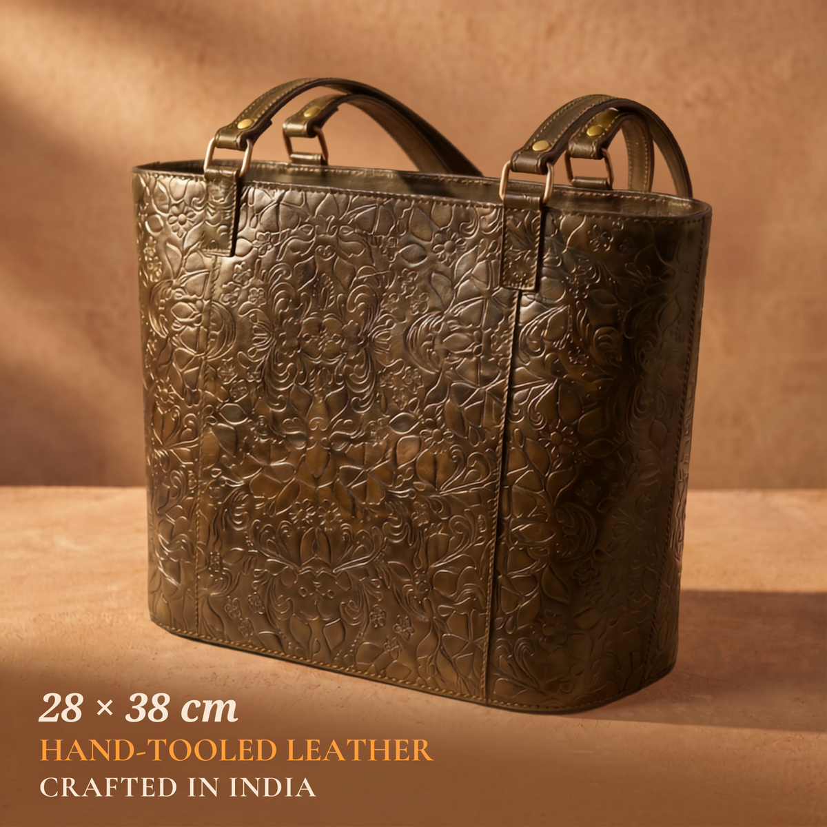 Desert Cognac Mughal Tote