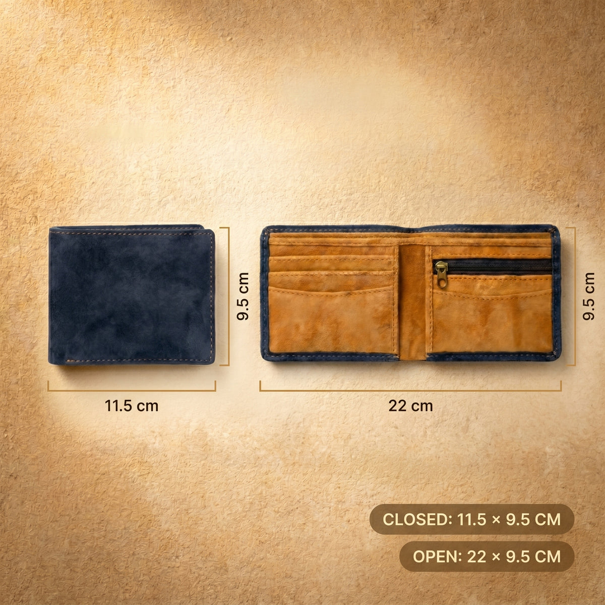 Navy Bifold Wallet