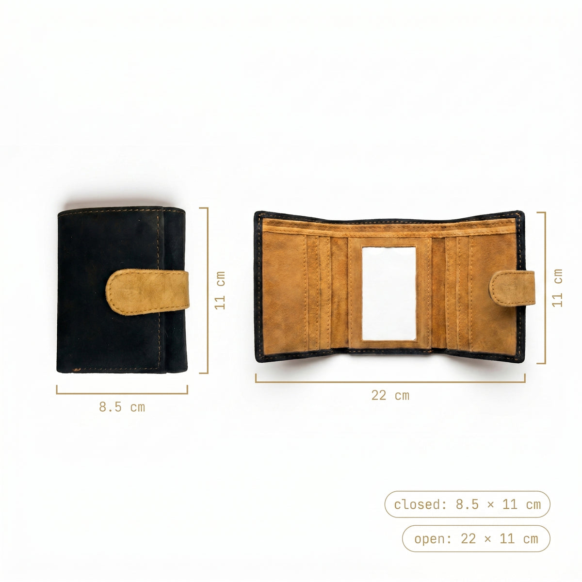 Olive Trifold Wallet