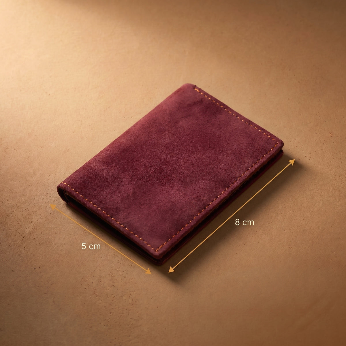 Burgundy Atlas Card-Holder