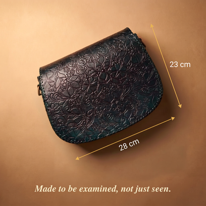 Medallion Crossbody - Forest-Ink
