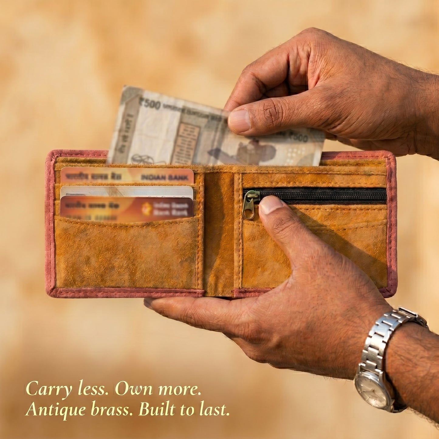 Chestnut Brown Bifold Wallet