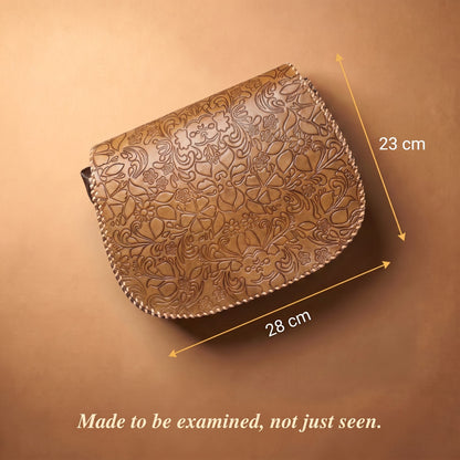 Medallion Crossbody - Desert Tan